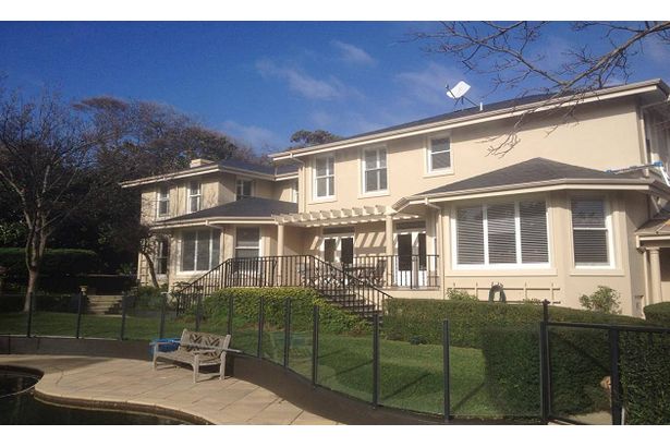 Newly painted exterior of a house.